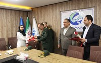 حضور سرداررجبی فرمانده سپاه شهدا آذربایجان غربی  در بیمارستان کوثر جهت تبریک روز پزشک